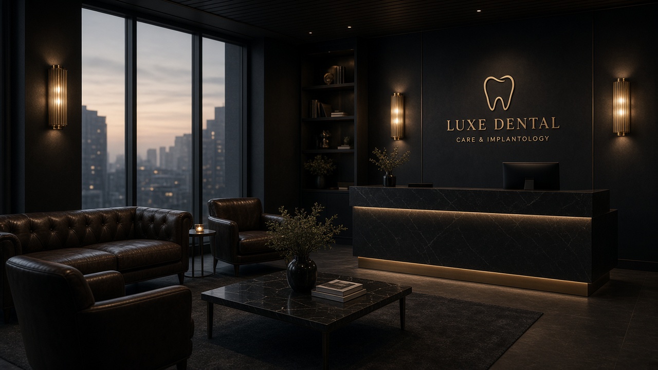 Vesper reception lounge in warm evening light